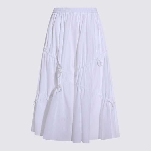 Moschino 94% cotton skirt in white