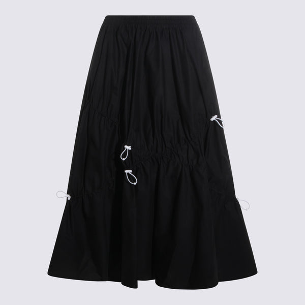 Moschino 94% cotton skirt in black
