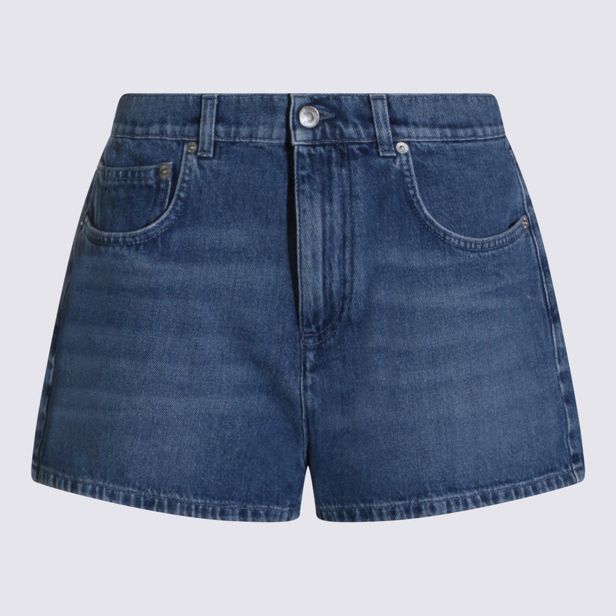 Moschino 100% Cotton denim shorts in blue