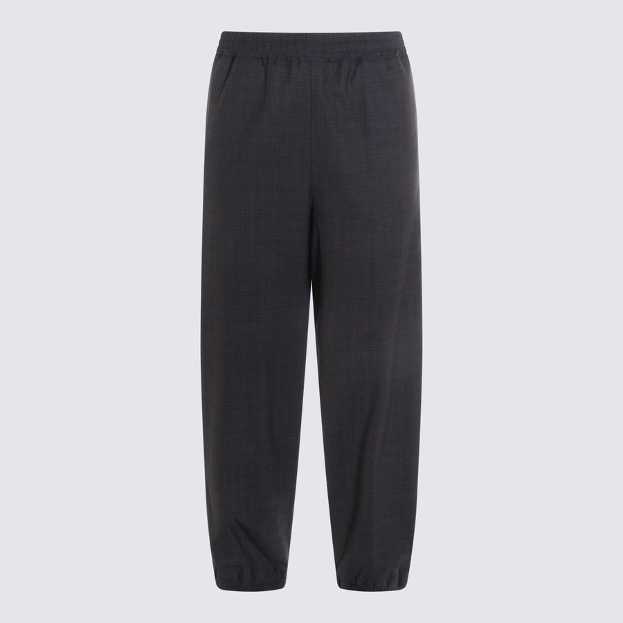 Moschino 53% Polyester trousers in gray