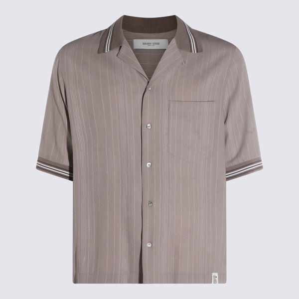 Golden Goose 66% viscose shirt in beige