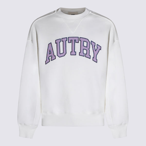 Autry 100% Cotton sweatshirt in white