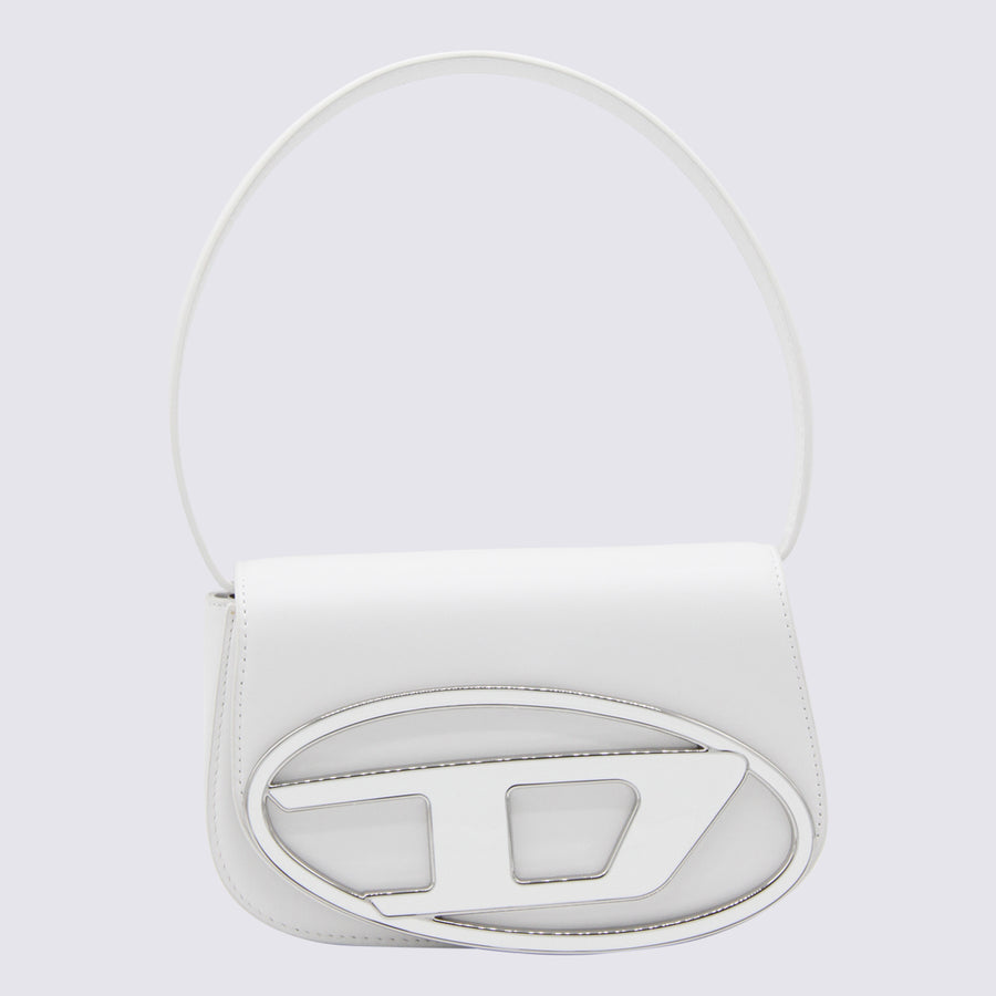 Diesel Leather shoulder bag in white