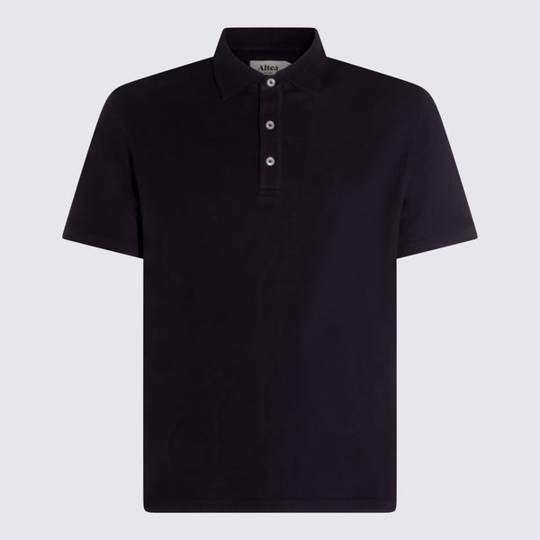 Altea 100% cotton polo in navy