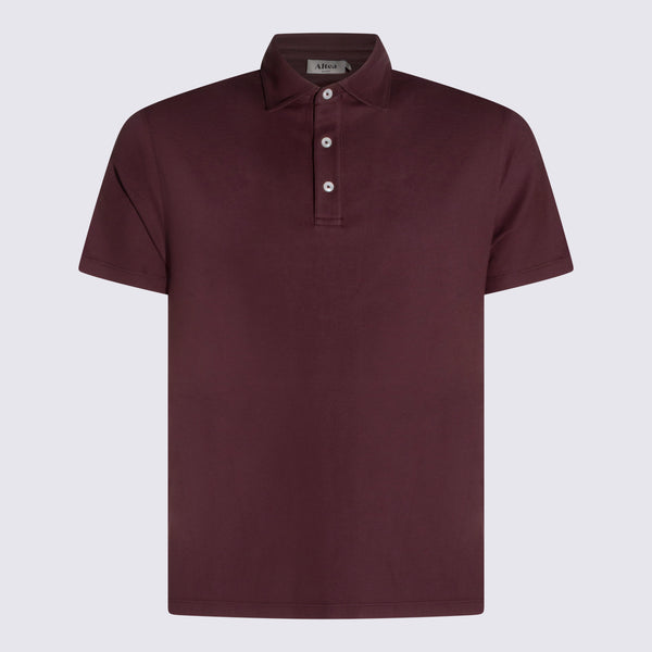 Altea 100% Cotton polo in brown