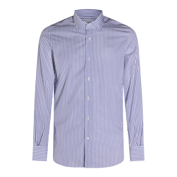 Mazzarelli 100% Cotton shirt in blue