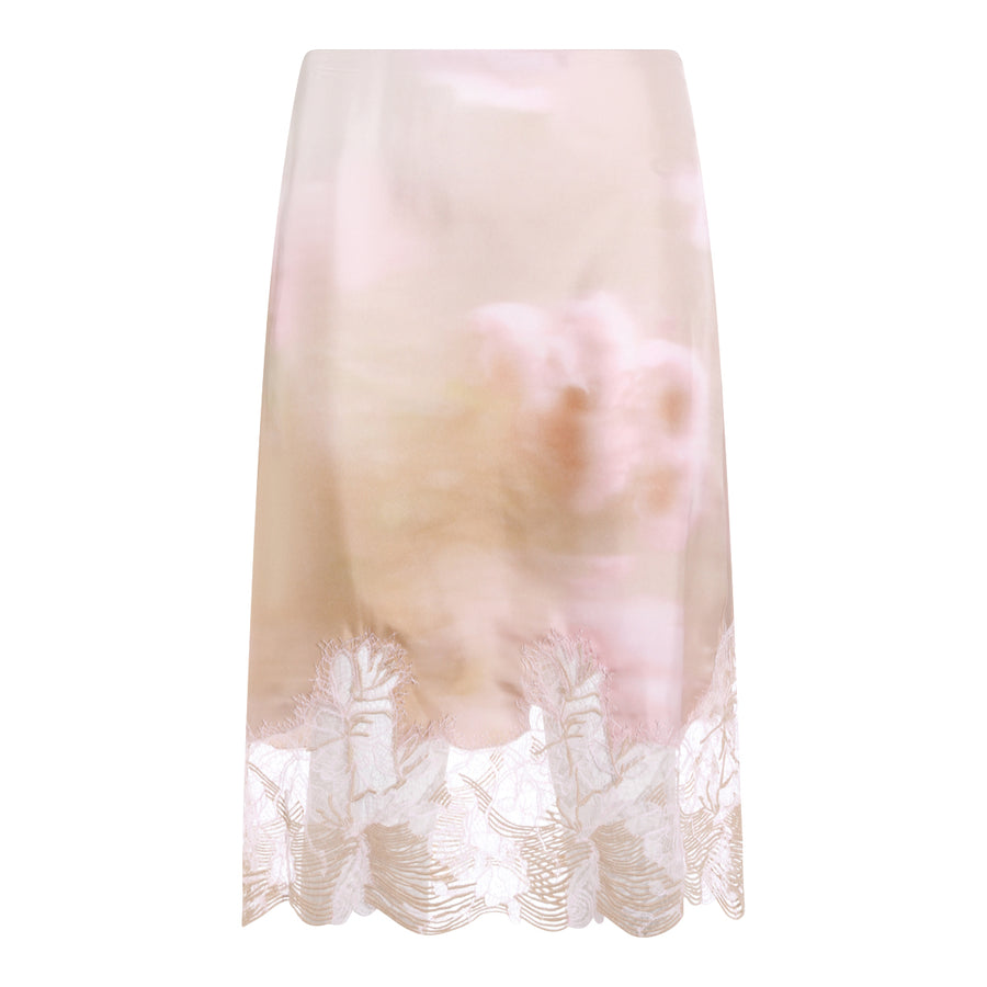 Fabiana Filippi 100% Silk skirt in beige