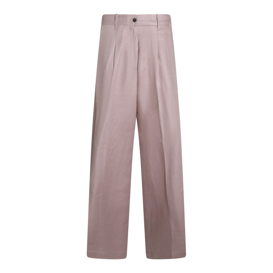 Nine In The Morning 100% Linen trousers in beige