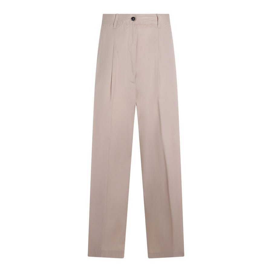 Nine In The Morning 95% Cotton trousers in beige