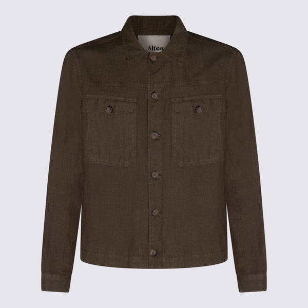 Altea 100% Linen jacket in green