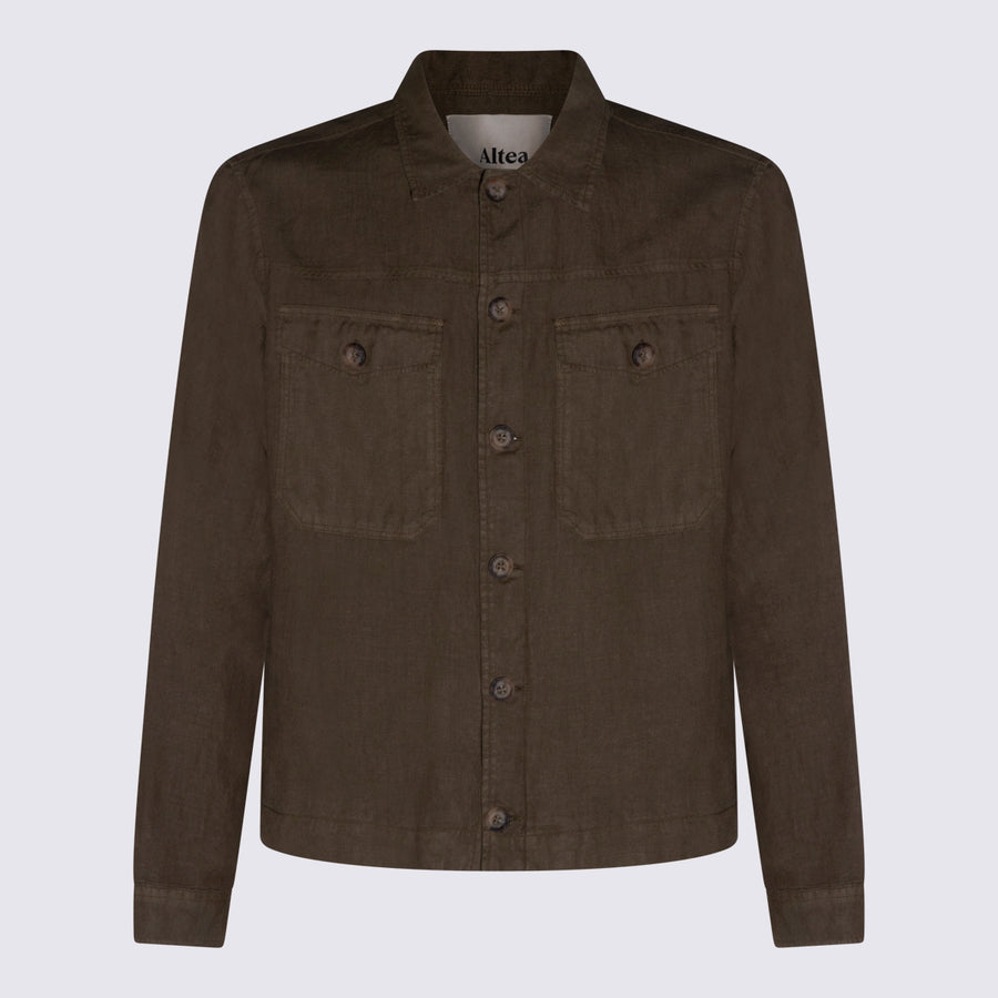 Altea 100% Linen jacket in green