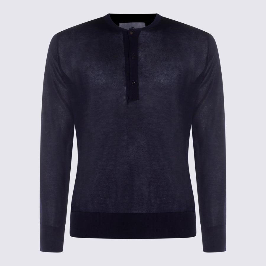 Seven Gauge 100% Lyocell sweater in navy