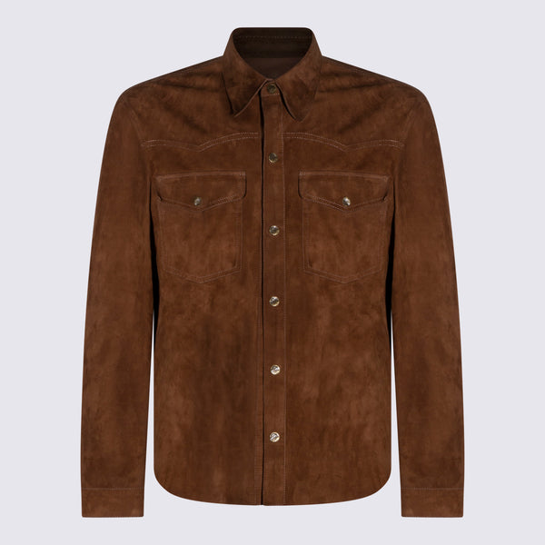 Salvatore Santoro 100% Suede jacket in brown