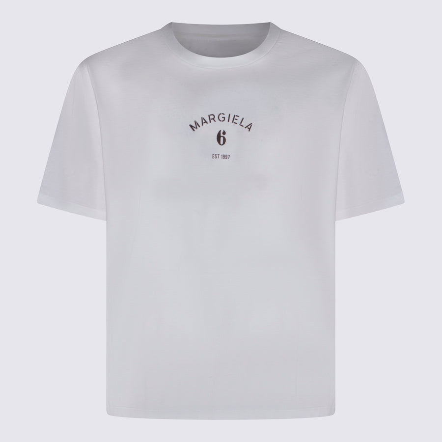 MM6 Maison Margiela 100% Cotton t-shirt in white