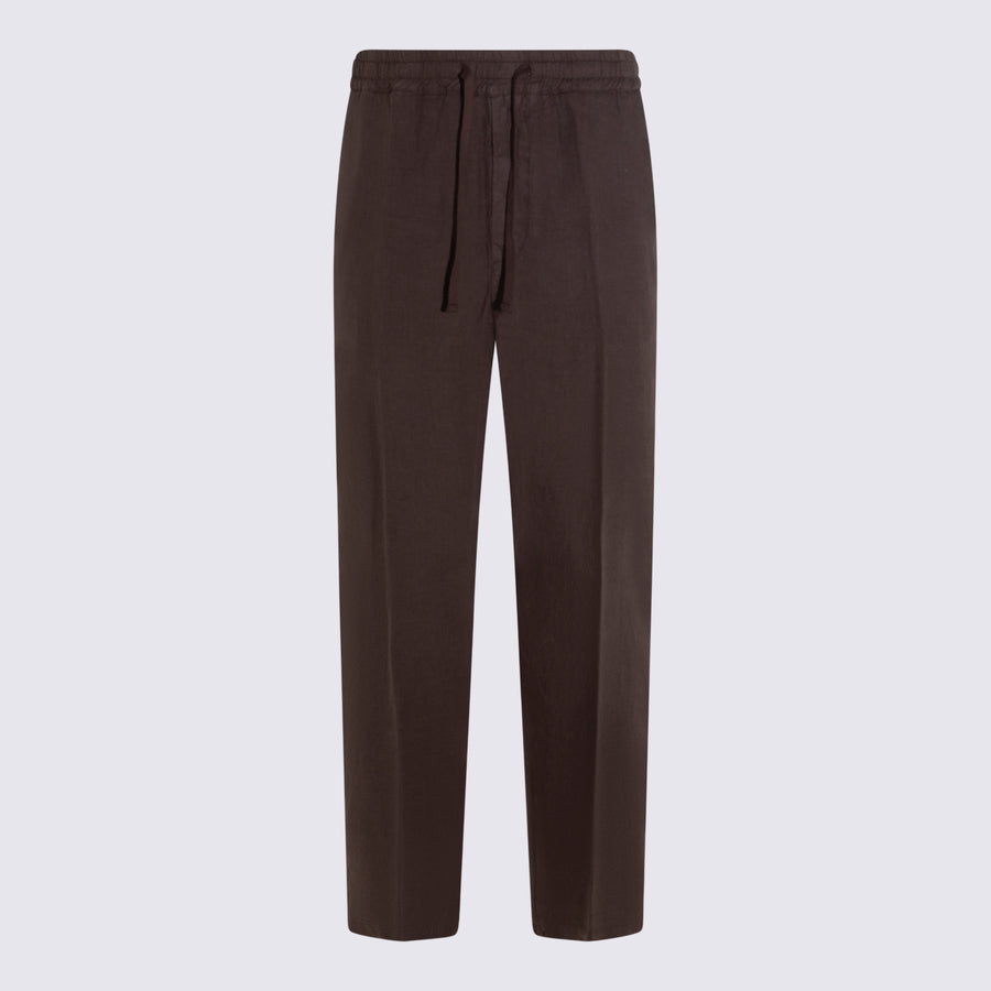 Altea 100% Linen trousers in brown