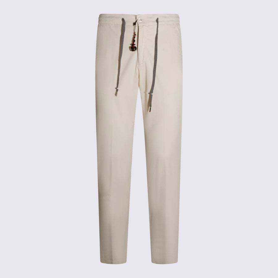 Marco Pescarolo 84% CO 12% SE 4% EA trousers in beige