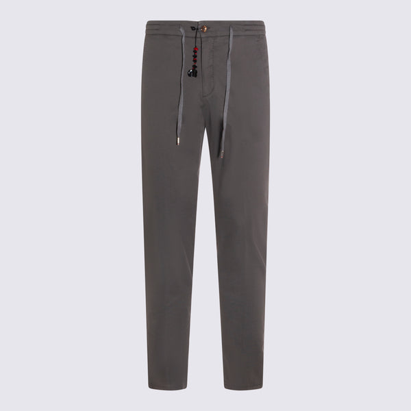 Marco Pescarolo 84% Cotton trousers in gray