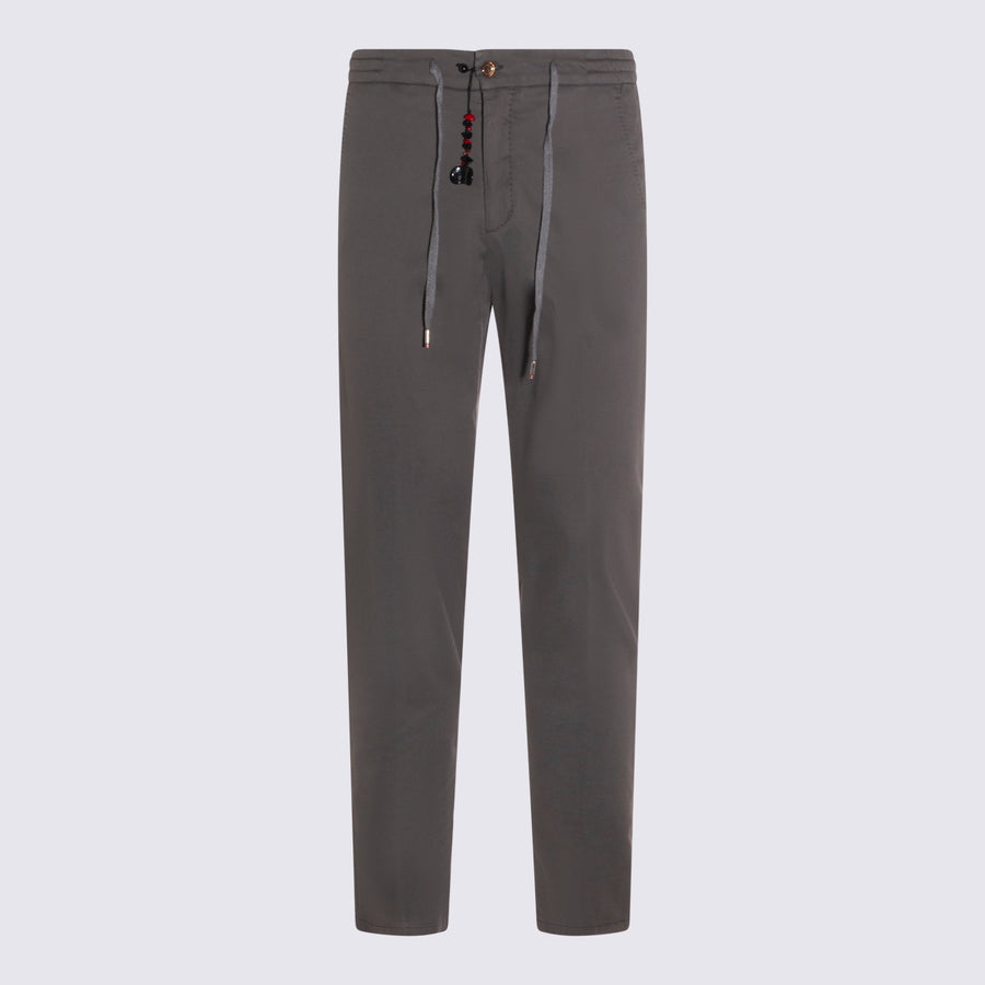Marco Pescarolo 84% Cotton trousers in gray