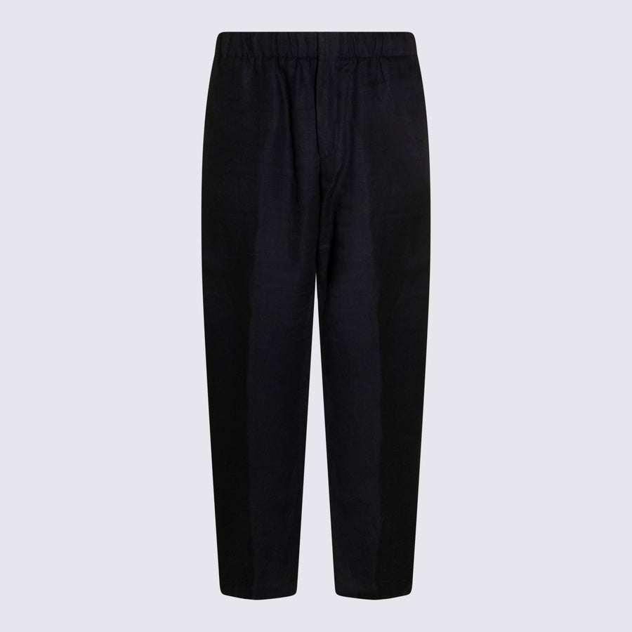 Lardini 100% Cotton trousers in navy