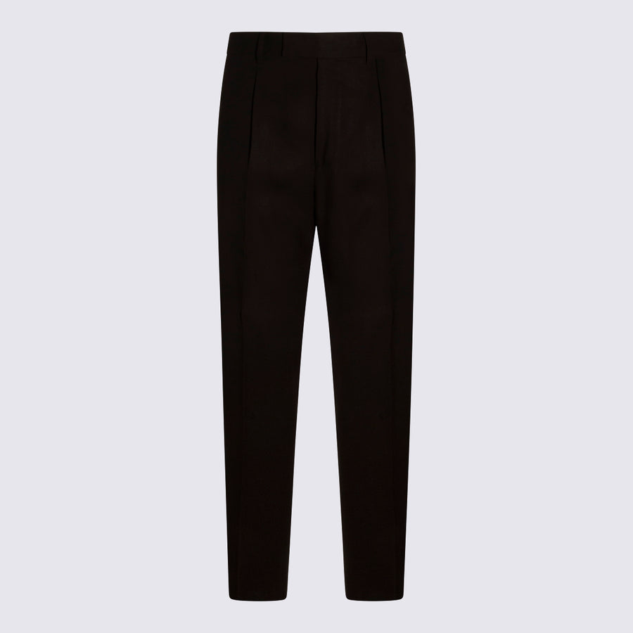 Zegna 100% Linen trousers in brown