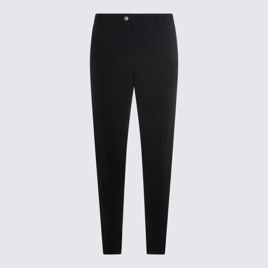 Marco Pescarolo 96% Wool trousers in black