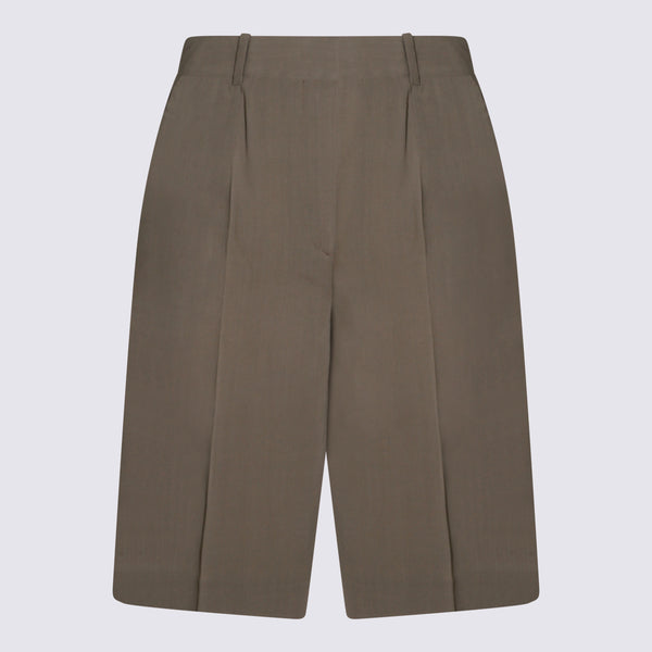 Toteme 60% Viscose bermuda shorts in taupe