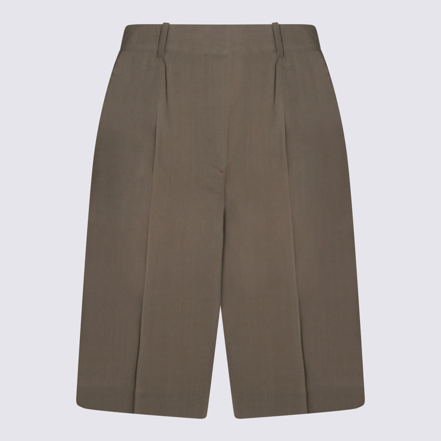 Toteme 60% Viscose bermuda shorts in taupe