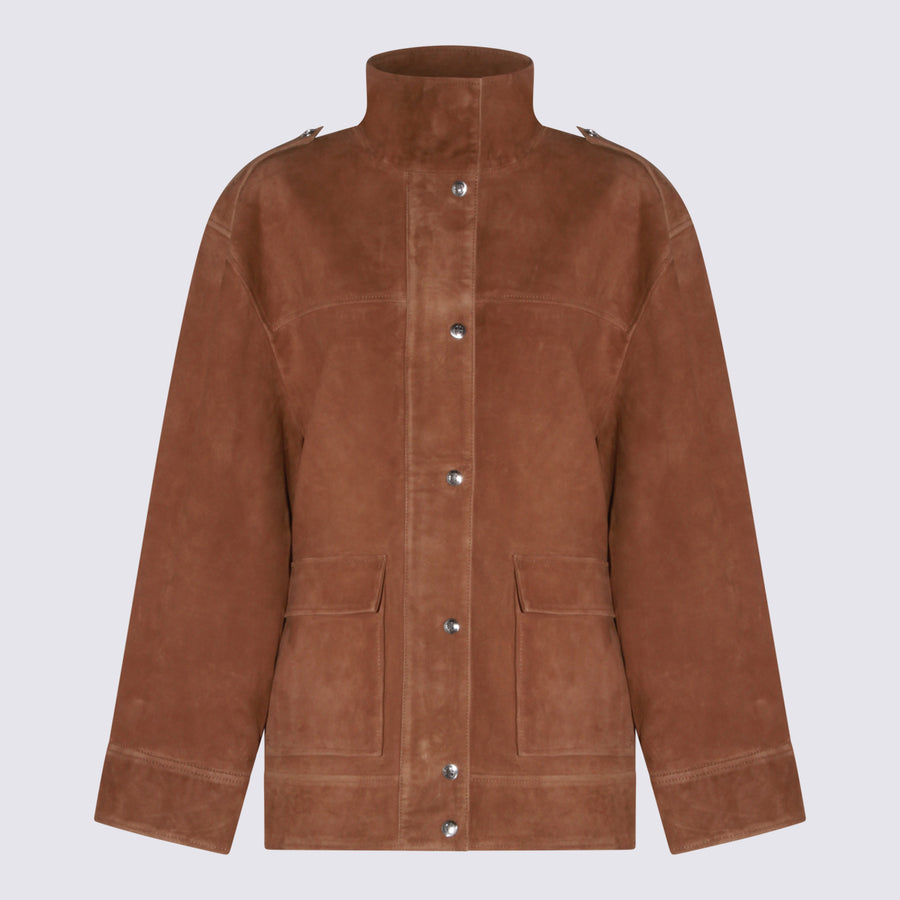 Anine Bing 100% Leather jacket in brown