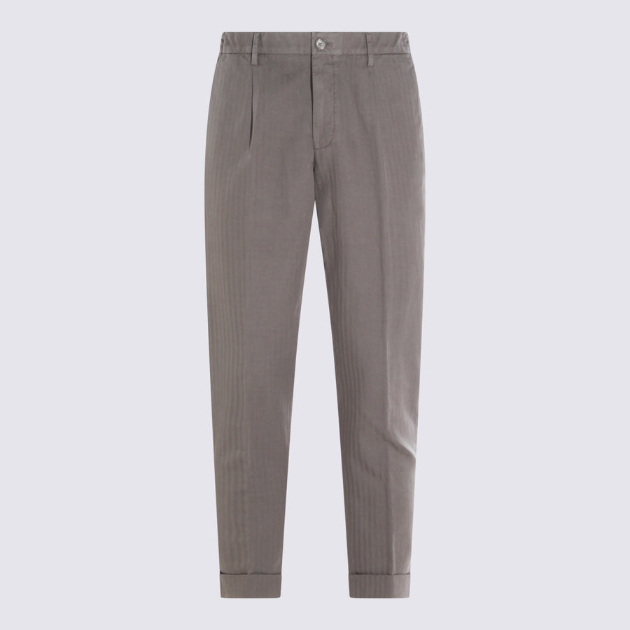Gta Il Pantalone 78% Cotton trousers in gray