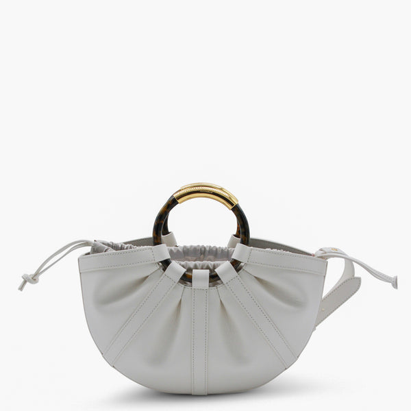 Coccinelle 100% Leather top handle bag in white