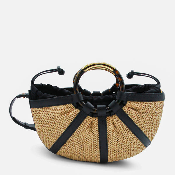 Coccinelle Leather shoulder bag in beige