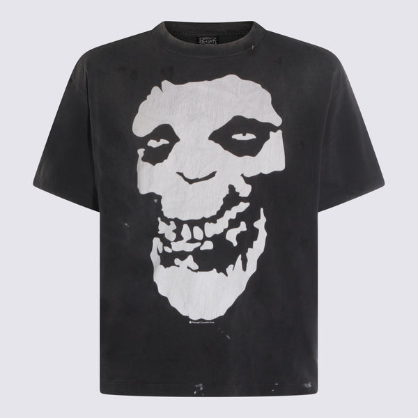 Saint Mxxxxxx 100% Cotton t-shirt in black