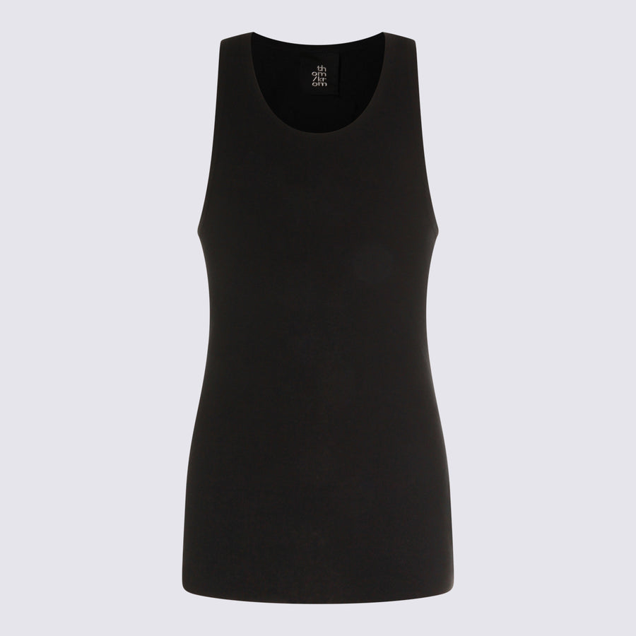 Thom Krom 70% Cotton tank top in black