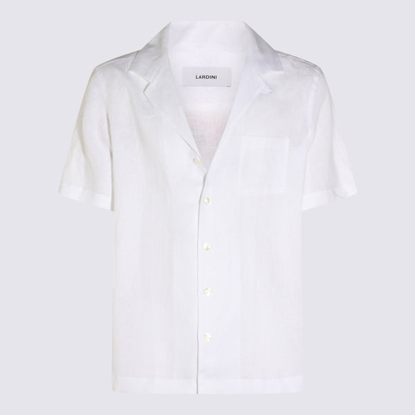 Lardini 100% Linen shirt in white