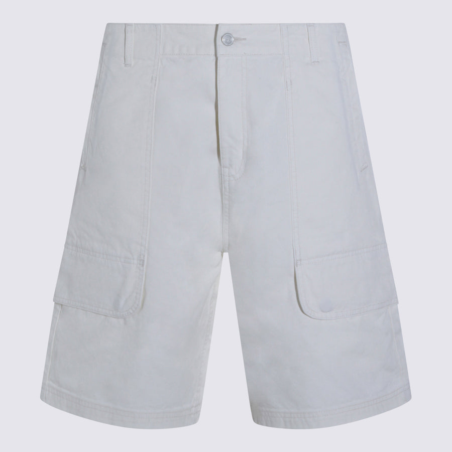 Arte Antwerp 100% Cotton cargo shorts in cream