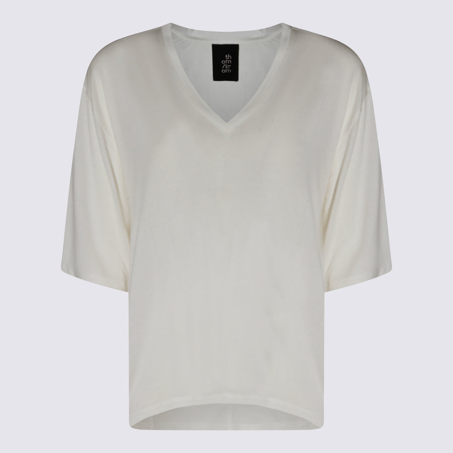 Thom Krom 80% Modal blouse in white