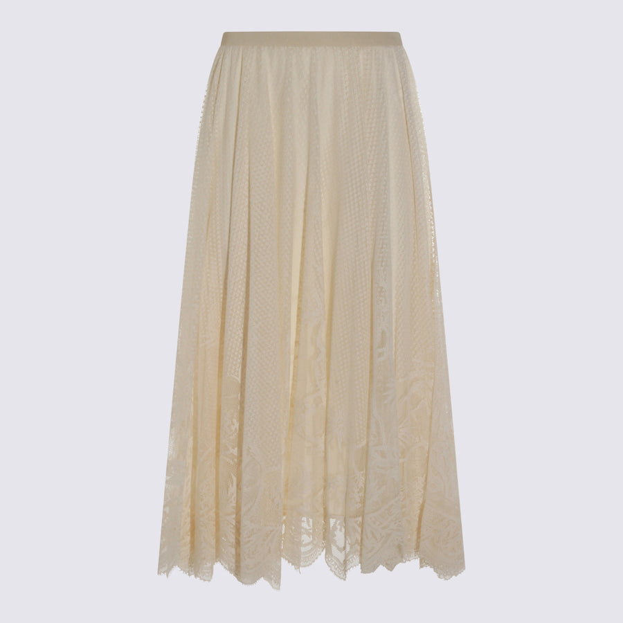 Fabiana Filippi 68% Cotton skirt in beige
