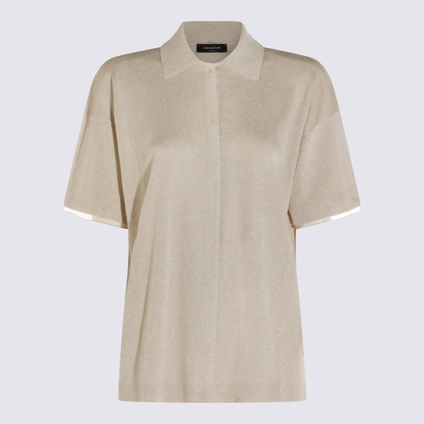 Fabiana Filippi 78% Viscose shirt in beige