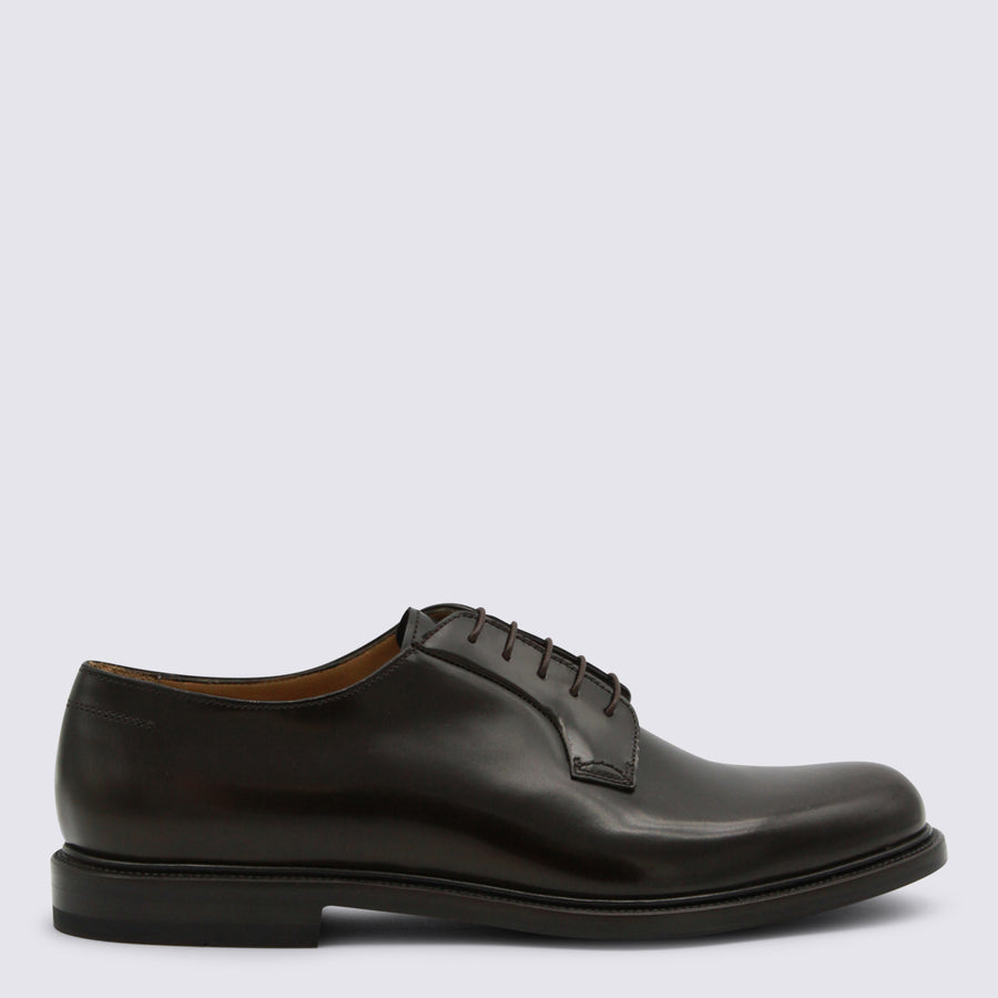 Mille885 100% Leather oxford in black
