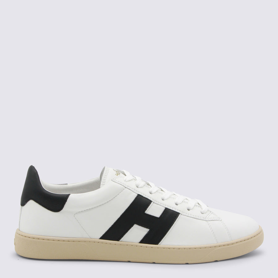 Hogan Leather upper sneaker in white