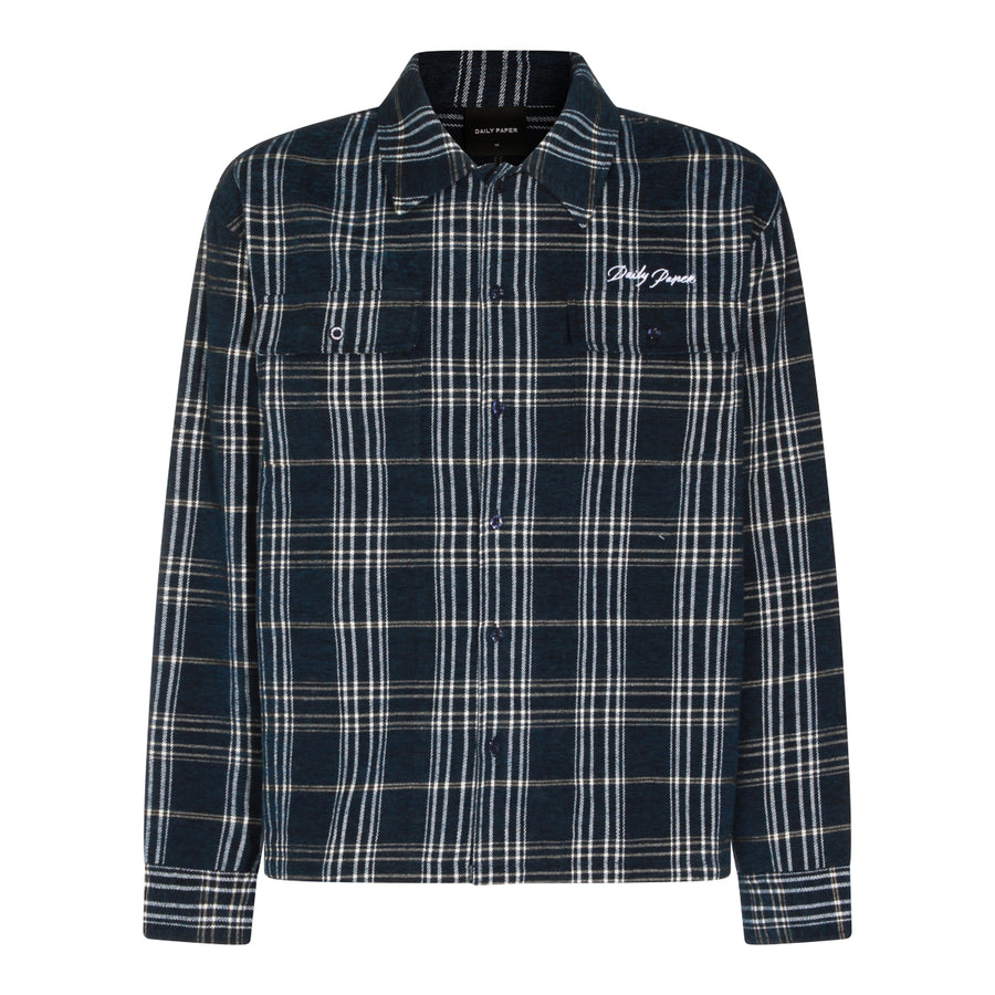 Daily Paper Uomo 50% cotton shirt in navy