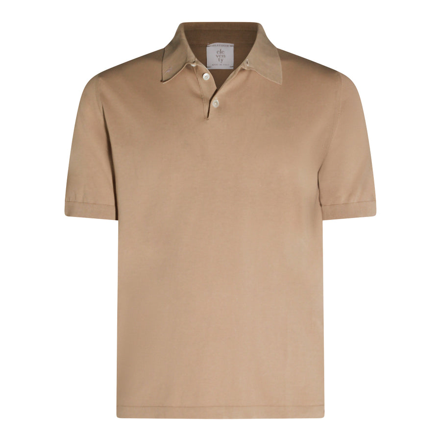 Eleventy 100% Cotton polo in beige