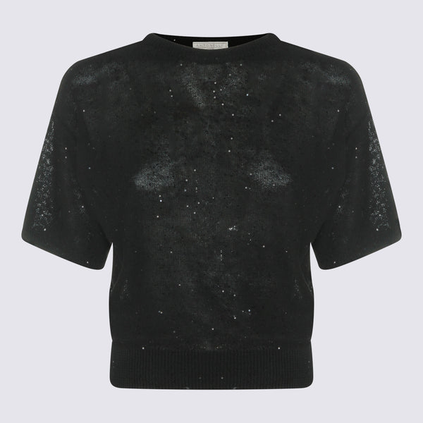 Antonelli Firenze 58% Linen sweater in black