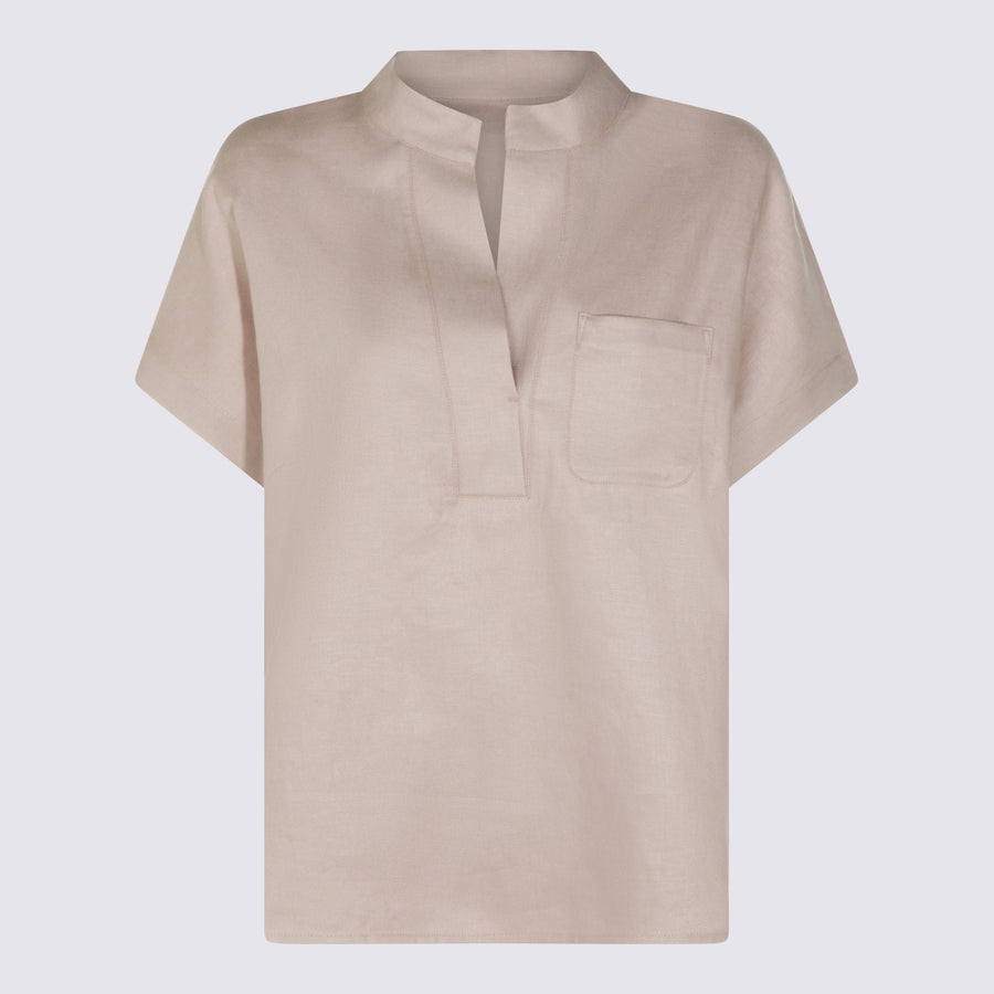Nine In The Morning 100% Linen shirt in beige