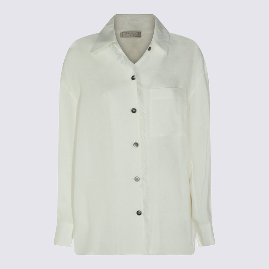 Antonelli Firenze 100% Linen shirt in white