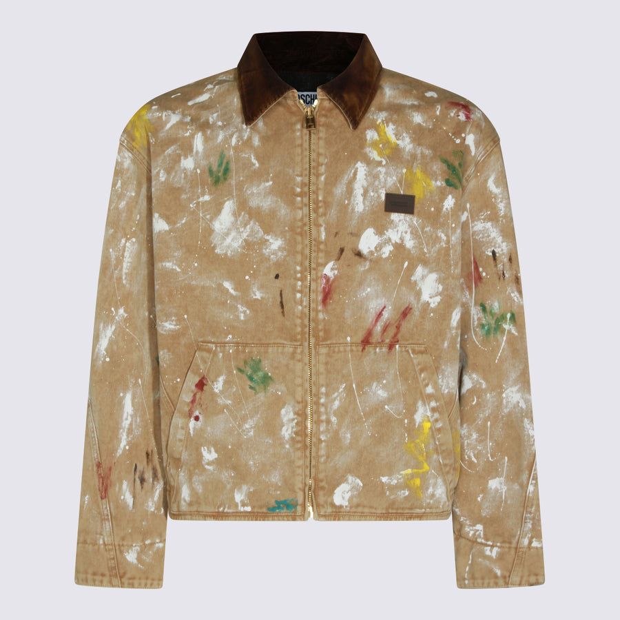 Moschino 100% Cotton jacket in beige