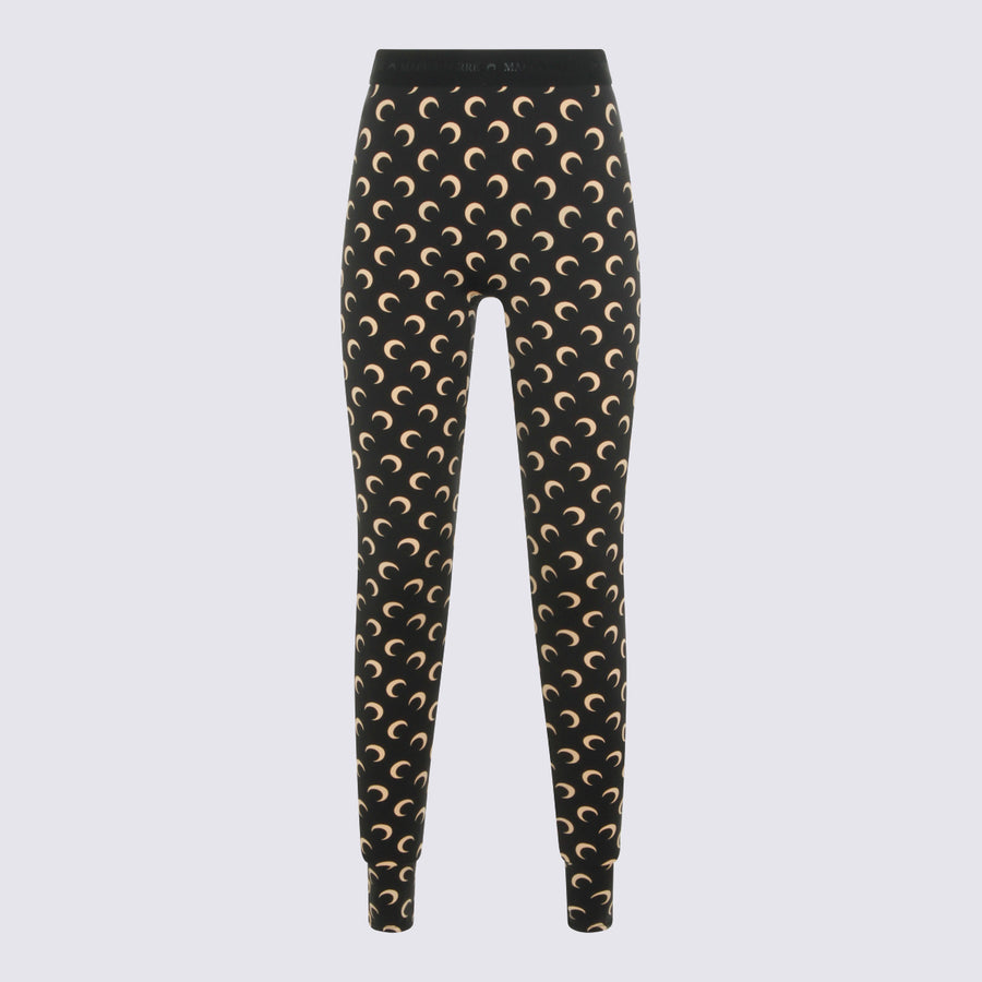 Marine Serre 88% PA trousers in black