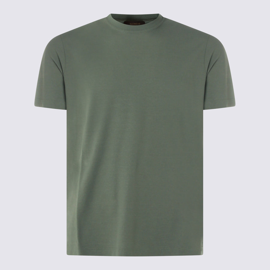 Zanone 100% cotton t-shirt in green