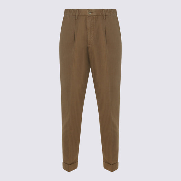 Gta Il Pantalone 78% Cotton trousers in beige