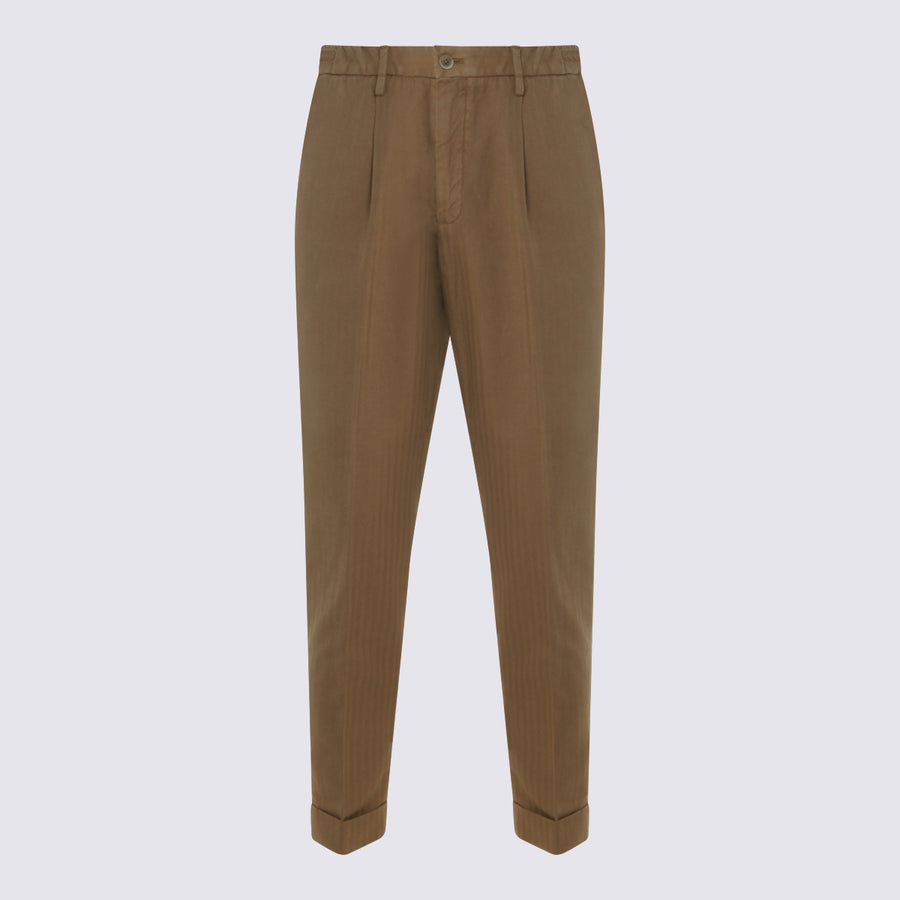 Gta Il Pantalone 78% Cotton trousers in beige